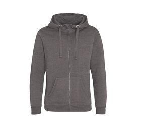 AWDIS JUST HOODS JH150 - Graduate Heavy Zip Hoodie Holzkohle