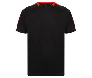 Finden & Hales LV290 - Team T-Shirt Schwarz / Rot