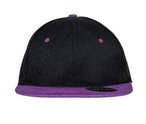 Result RC082 - Casquette 6 Pans Visière Platte Black / Purple