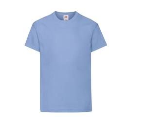 Fruit of the Loom SC1019 - Kinder Kurzarm T-Shirt Sky Blue