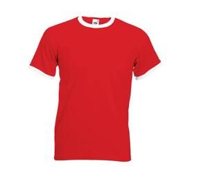 Fruit of the Loom SC245 - Herren Ringer T-Shirt aus 100% Baumwolle