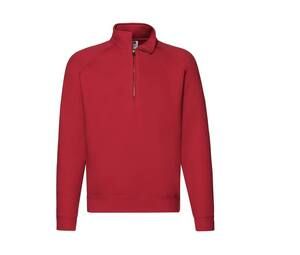 Fruit of the Loom SC276 - Premium-Sweatshirt mit Reißverschluss für Herren Rot