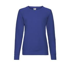 Fruit of the Loom SC361 - Langarm-Baumwoll-Sweatshirt für Damen Marineblauen