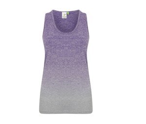 Tombo TL302 - Muskelshirt für Frauen Purple / Light Grey Marl