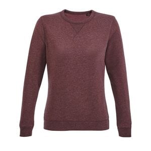 SOL'S 03104 - Damen Rundhals Sweatshirt Heather oxblood