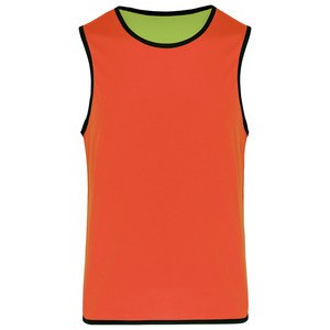 Proact PA046 - Beidseitig tragbares Rugby-Leibchen für Kinder Lime / Spicy Orange