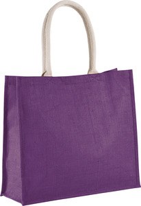 Kimood KI0219 - Jute Strandtasche Plum Violet