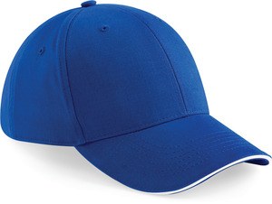 Beechfield B20 - 6-Panel-Cap Athleisure Bright Royal / White