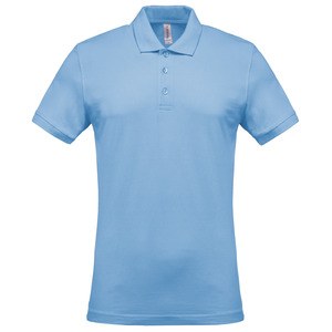 Kariban K254 - Herren Kurzarm-Polohemd. Baumwollpiqué. Sky Blue