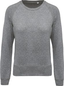 Kariban K481 - Damen Sweatshirt BIO-BAUMWOLLE Rundhalsausschnitt Raglanärmel Grey Heather
