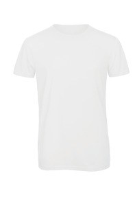 B&C CGTM055 - Men's TriBlend crew neck T-shirt Weiß