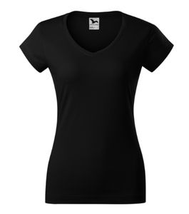 Malfini 162 - Fit V-neck T-shirt Damen Schwarz