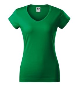 Malfini 162 - Fit V-neck T-shirt Damen vert moyen