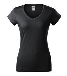 Malfini 162 - Fit V-neck T-shirt Damen ebony gray