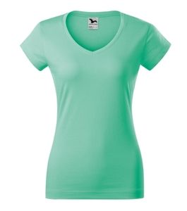 Malfini 162 - Fit V-neck T-shirt Damen Mint Green