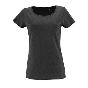 SOL'S 02077 - Damen Rundhals T Shirt Milo  Charcoal Melange