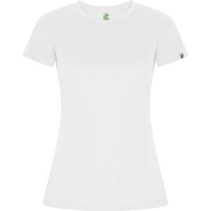 Roly CA0428 - IMOLA WOMAN Technisches Kurzarm-T-Shirt aus CONTROL DRY Gewebe aus recyceltem Polyester Weiß
