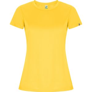 Roly CA0428 - IMOLA WOMAN Technisches Kurzarm-T-Shirt aus CONTROL DRY Gewebe aus recyceltem Polyester Yellow