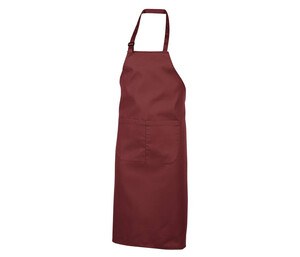 NEWGEN TB201 - 100% Baumwolllätzchenschürze mit Tasche Burgundy