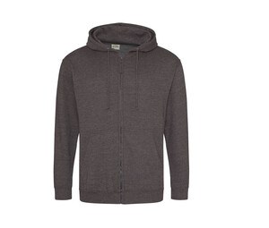 AWDIS JH050 - Sweatshirt mit Reißverschluss Holzkohle