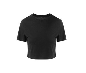 JUST T'S JT006 - Frauen kurzes Triblend T-Shirt Solid Black
