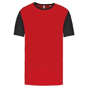 PROACT PA4024 - Zweifarbiges Kurzarmtrikot für Kinder Sporty Red / Black