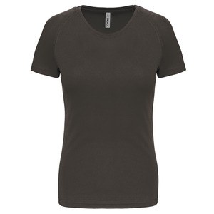 Proact PA439 - Damen Basic Sport Funktionsshirt Kurzarm Dunkelgrau