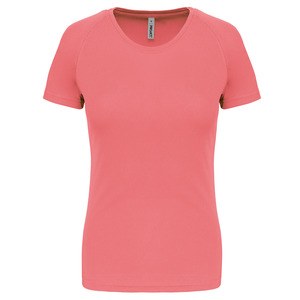 Proact PA439 - Damen Basic Sport Funktionsshirt Kurzarm Coral