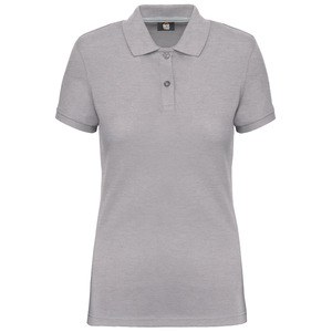 WK. Designed To Work WK275 - Polo Antibacteriano Mujer Oxford Grey