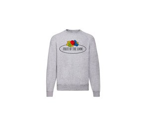 FRUIT OF THE LOOM VINTAGE SCV260 - Unisex-Rundhals-Sweatshirt mit Fruit of the Loom-Logo Heather Grey