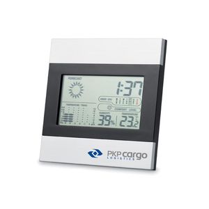 GiftRetail IT3575 - RIPPER Wetterstation und Uhr matt silver