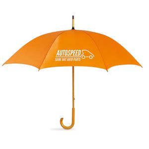 GiftRetail KC5132 - Regenschirm mit Holzgriff Orange