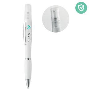 GiftRetail MO6143 - RIO SPRAY Antibakterieller Stift ABS Weiß