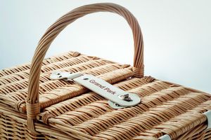 GiftRetail MO6194 - MIMBRE PLUS Picknickkorb aus Korbweide Wood