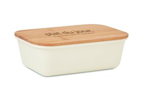 GiftRetail MO6240 - Lunchbox mit Bambusdeckel Beige