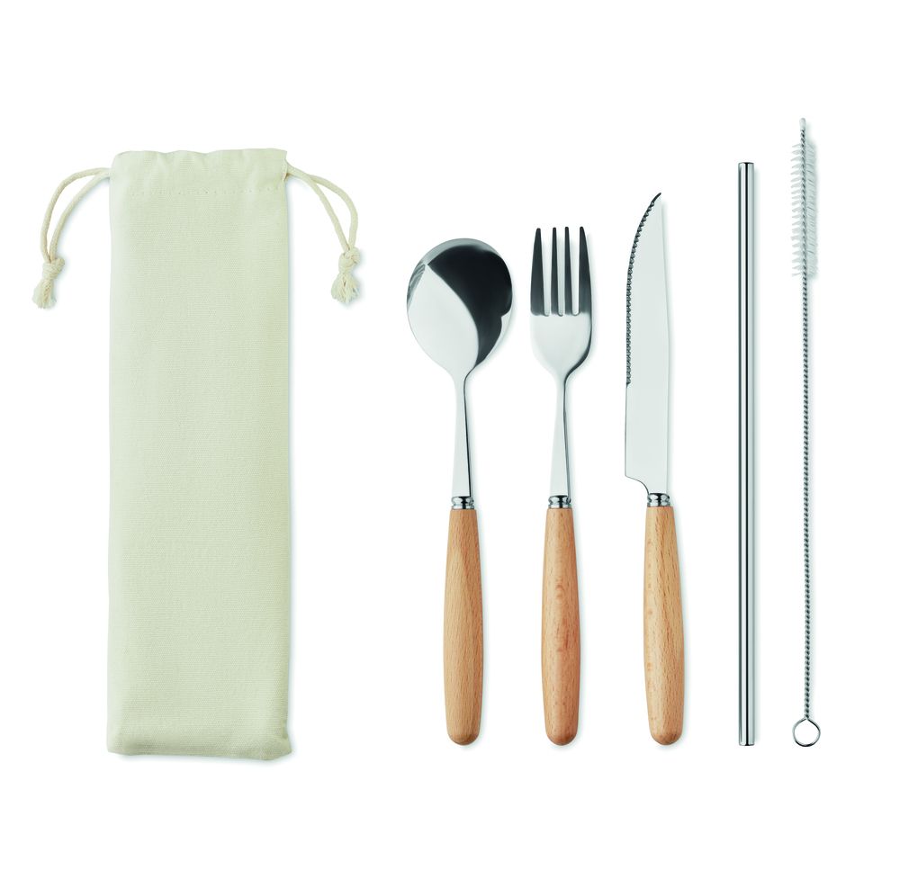 GiftRetail MO6336 - CUSTA SET Besteck-Set Edelstahl