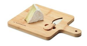 GiftRetail MO6415 - DARFIELD Set de queijo em bambu Wood
