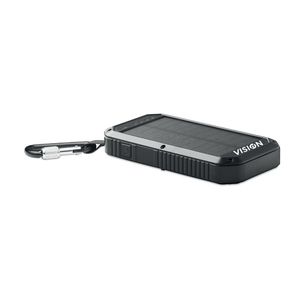 GiftRetail MO6424 - POWEREIGHT Carregador solar  8000mAh Schwarz