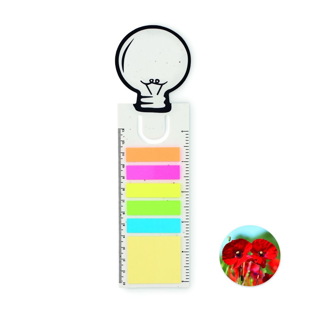 GiftRetail MO6512 - IDEA SEED Samenpapier Lesezeichen