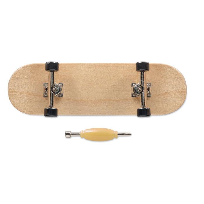 GiftRetail MO6594 - PIRUETTE Finger-Skateboard aus Holz