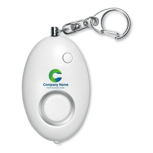 GiftRetail MO8742 - ALARMY Schlüsselring mit Alarm Weiß
