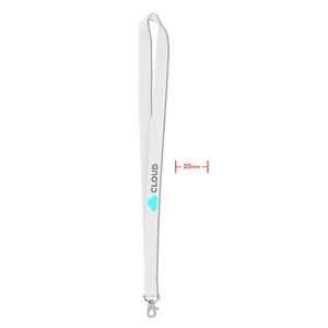 GiftRetail MO9058 - SIMPLE LANY Lanyard 20mm Weiß