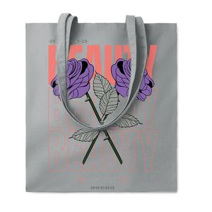 GiftRetail MO9268 - COTTONEL COLOUR + Shopping Bag Cotton 140g/m² Grau