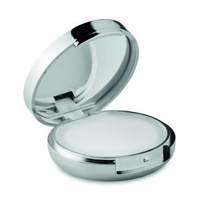 GiftRetail MO9374 - Duo -Spiegel Lippenbalsam Mit Spiegel shiny silver