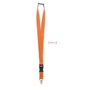 GiftRetail MO9661 - WIDE LANY Lanyard mit Metallkarabiner