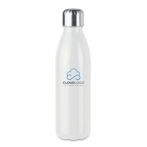 GiftRetail MO9800 - ASPEN GLASS Trinkflasche Glas 650 ml Weiß