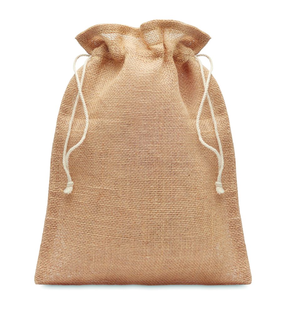 GiftRetail MO9928 - JUTE SMALL Kleine Jute Tasche 14x22 cm