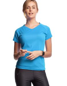 Mustaghata GAZELLE - Aktives T-Shirt für Frauen 125 g Col en u Ocean