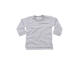 BABYBUGZ BZ031 - BABY SWEATSHIRT Heather Grey Melange