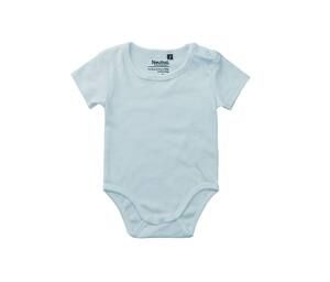 NEUTRAL O11030 - BABIES SHORT SLEEVE BODYSTOCKINGS Light Blue